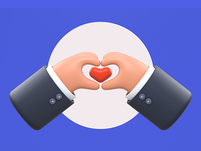 3d Heart by Manoj on Dribbble