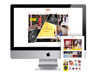 BSX website brand casual design graphic design layout ui ui design user interface user interface design ux ux design web web design website