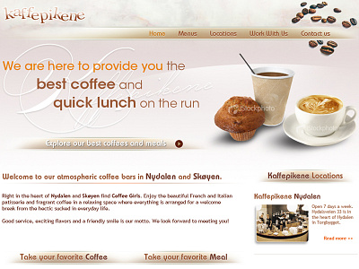 Kaffepikene design web