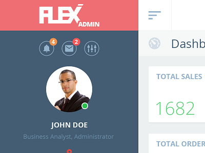 Flex Admin Design Concept
