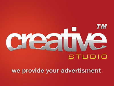 Creative ad branding logo