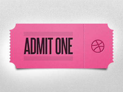 Dribbble Ticket