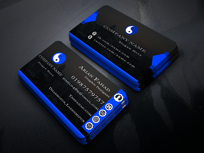 Business Card Design branding business card design design flat illustration lettering logo typography