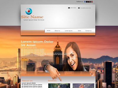 Business Web Page Design branding design flat lettering logo ui ux web website