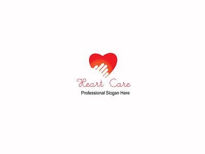 Heart Care Logo Design branding business card design design flat illustration lettering logo typography vector