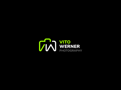 Vito Werner Photography branding camera clean creative design logo logotype minimal monogram photo typography vector