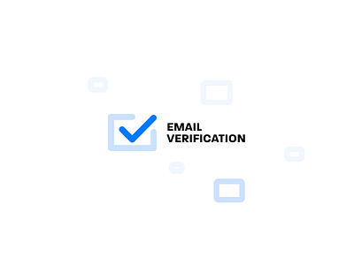 Email Verification blue brand branding clean creative design illustration logo logotype mark message sign typography vector visual identity