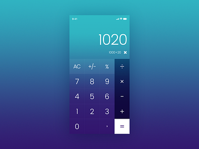 Calculator design ui ux