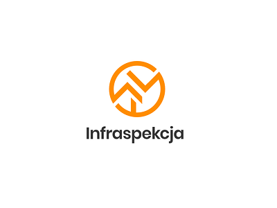 Infraspekcja branding creative design logo vector