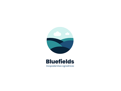 Bluefields blue branding design illustration logo vector