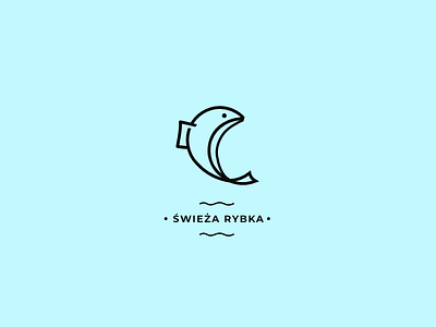 Swieza rybka branding creative design logo vector