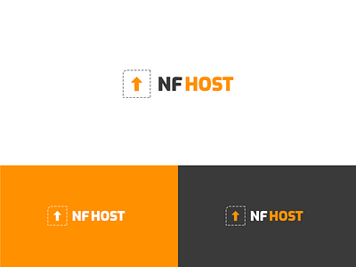 NF Host branding creative design logo vector