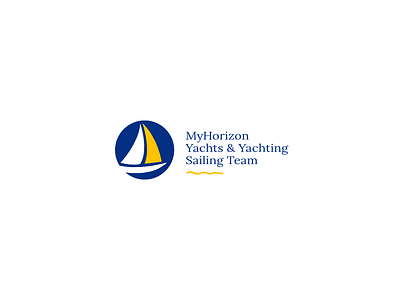 Myhorizon v2 blue branding creative design logo vector