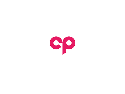 cp monogram branding creative design logo monogram typography vector