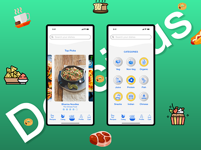 Deli adobe xd app branding design food app hotel app ui ux