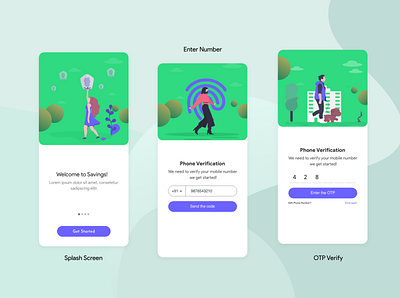 Onboard Screen adobe xd app branding creative creative design design dribbble illustration onboard onboarding screen onboarding ui otp ui ux ux ui design verification