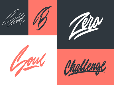 Logo Sketches Collection branding calligraphy clothing design fashion font free hand lettering identity lettering logo logotype mark packaging script sketches streetwear type typo typography