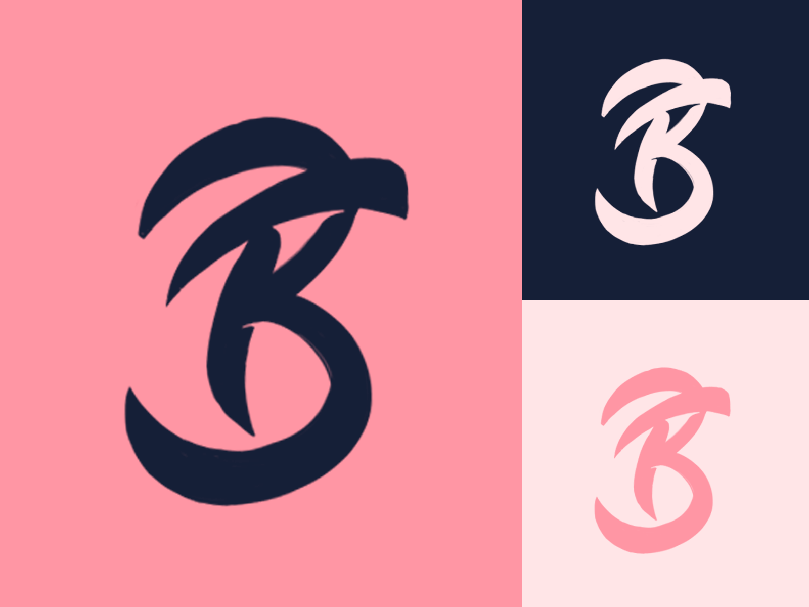 Bf Monogram Logo Sketch For Personal Training Fitness Company By