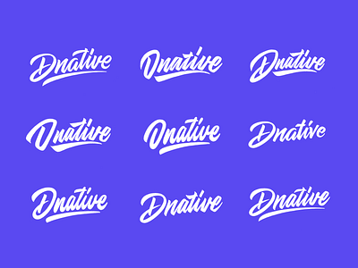 Dnative - Logo Sketches  for blog about social media marketing