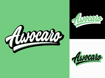 Awocaro - Lettering Logo for car rent website