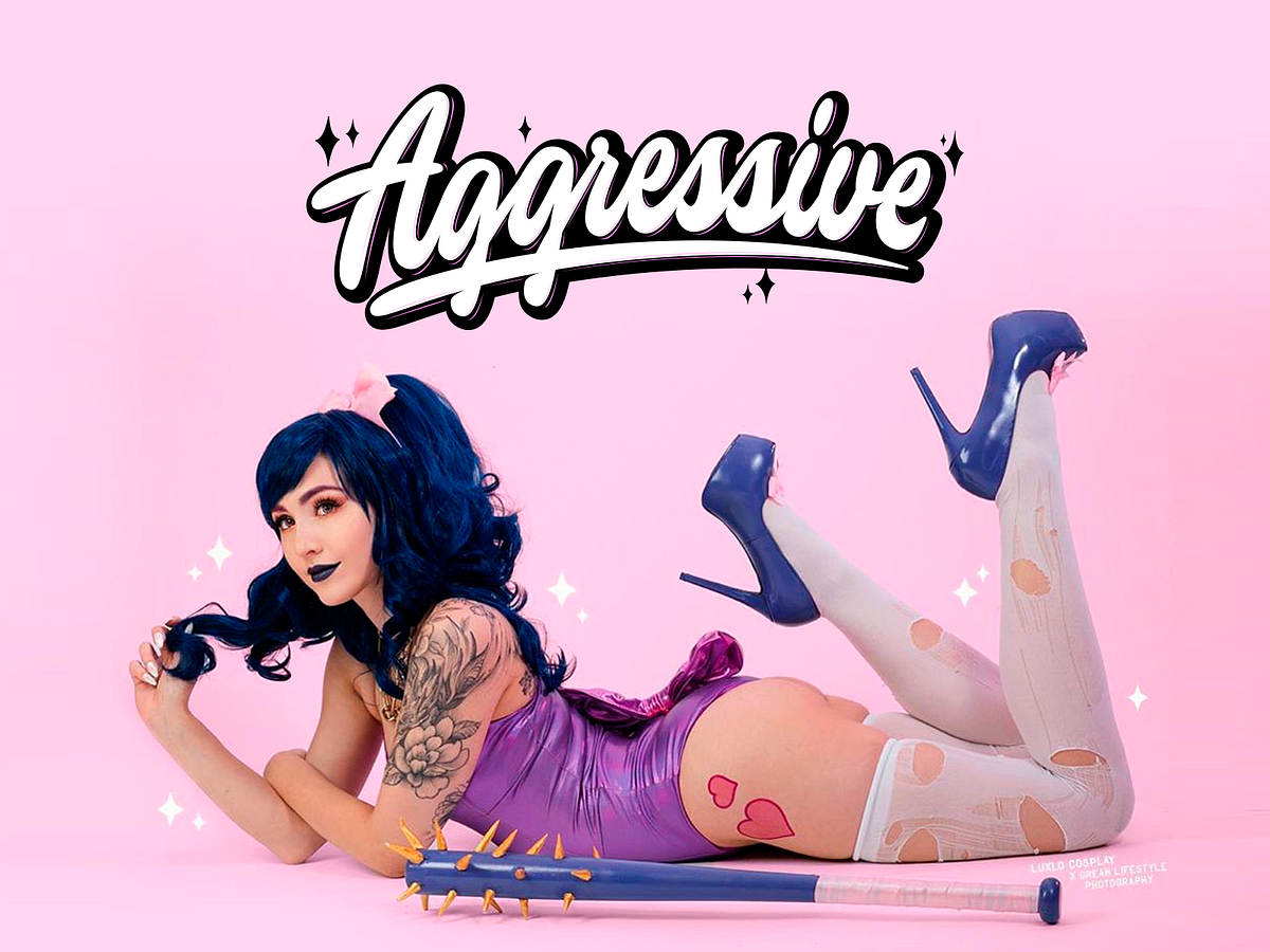 Aggressive - T-Shirt Lettering Print for Accessories Brand by ...