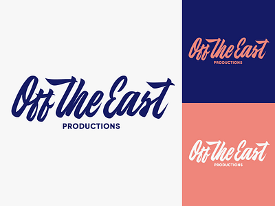 Off the East - Logo Sketch for independent production company branding calligraphy clothing design fashion font free hand lettering identity lettering logo logotype mark packaging script sketches streetwear type typo typography