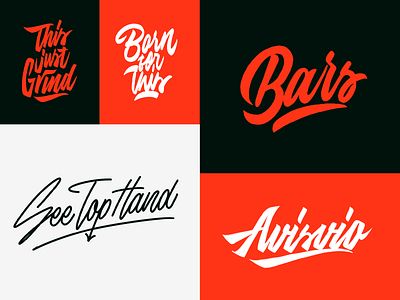 Lettering Logo Sketches Collection