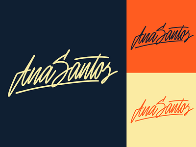 Ana Santos - Logo Sketch for UX-consultant form Portugal branding calligraphy clothing design fashion font free hand lettering identity lettering logo logotype mark packaging script sketches streetwear type typo typography