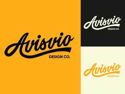 Avisvio - Lettering Logo Sketch for Design Studio