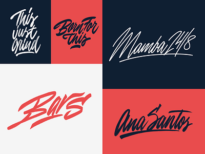 Lettering Logo Sketches Collection