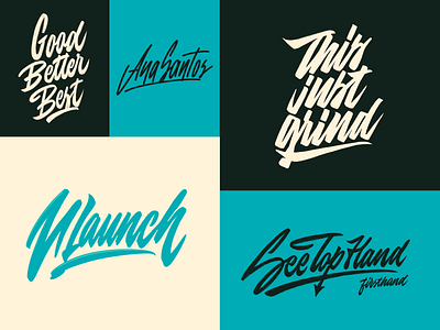 Lettering Logo Sketches Collection