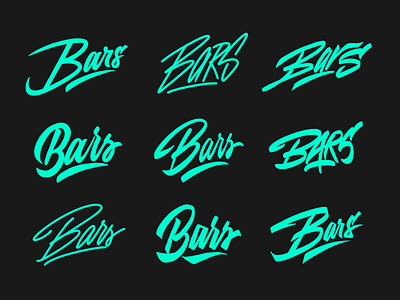 Bars Collection - Logo Sketches for Clothing Brand from London