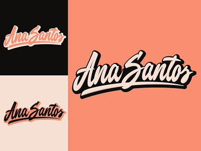 Ana Santos - Logo for UX-consultant form Portugal branding calligraphy clothing design fashion font free hand lettering identity lettering logo logotype mark packaging script sketches streetwear type typo typography
