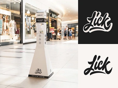 Lick - Logo for Sanitation Brand from Canada branding calligraphy clothing design fashion font free hand lettering identity lettering logo logotype mark packaging script sketches streetwear type typo typography