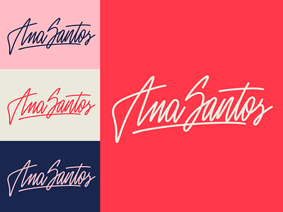 Ana Santos - Logo Sketch for UX-consultant form Portugal branding calligraphy clothing design fashion font free hand lettering identity lettering logo logotype mark packaging script sketches streetwear type typo typography