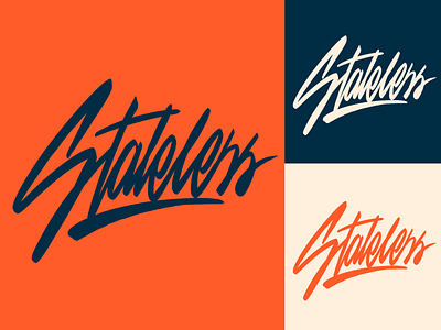 Stateless - Lettering Logo Sketch for Streetwear Brand branding calligraphy clothing design fashion font free hand lettering identity lettering logo logotype mark packaging script sketches streetwear type typo typography