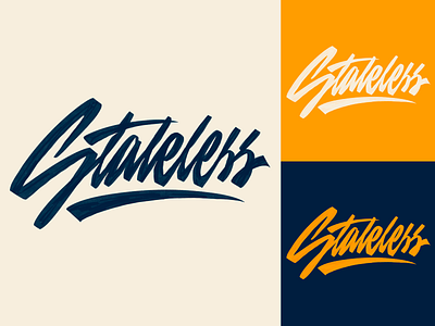 Stateless - Lettering Logo Sketch for Streetwear Brand