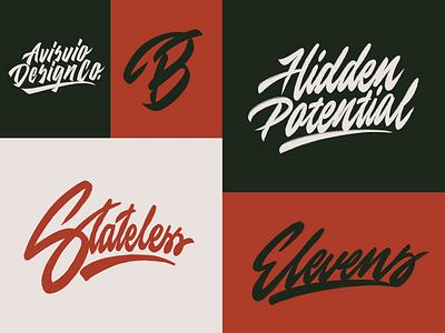 Lettering Logo Sketches Collection branding calligraphy clothing design fashion font free hand lettering identity lettering logo logotype mark packaging script sketches streetwear type typo typography