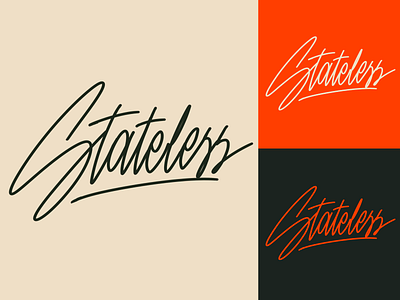 Stateless - Lettering Logo Sketch for Streetwear Brand