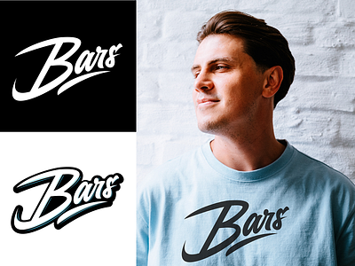Bars - Lettering logo for Clothing Brand from London branding calligraphy clothing design fashion font free hand lettering identity lettering logo logotype mark packaging script sketches streetwear type typo typography