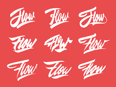 Flow - Sketches Collection for Streetwear Brand from Melbourne branding calligraphy clothing design fashion font free hand lettering identity lettering logo logotype mark packaging script sketches streetwear type typo typography