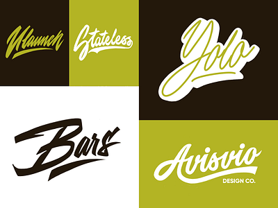 Lettering Logo Sketches Collection branding calligraphy clothing design fashion font free hand lettering identity lettering logo logotype mark packaging script sketches streetwear type typo typography