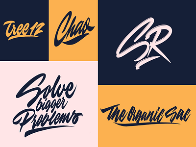 Lettering Logotypes Collection branding calligraphy clothing design fashion font free hand lettering identity lettering logo logotype mark packaging script sketches streetwear type typo typography