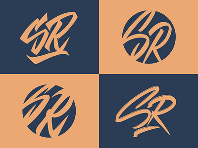 Swing Rebel -  lettering monogram sketches for clothing brand