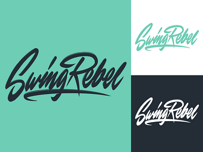 Swing Rebel -  Lettering Logo sketches for Clothing Brand