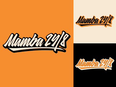 Mamba 24/8 - Print for Clothing Brand from Alpharetta, GA branding calligraphy clothing design fashion font free hand lettering identity lettering logo logotype mark packaging script sketches streetwear type typo typography