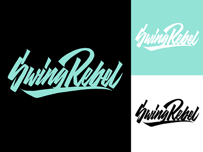 Swing Rebel -  Lettering Logo sketches for Clothing Brand