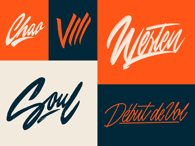 Lettering Logotypes Collection by Yevdokimov on Dribbble