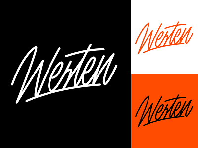 Westen - Lettering Logo for YouTube blogger branding calligraphy clothing design fashion font free hand lettering identity lettering logo logotype mark packaging script sketches streetwear type typo typography