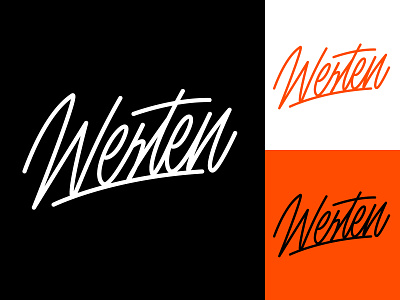 Westen - Lettering Logo for YouTube blogger